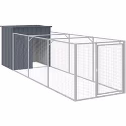 Offrez sécurité et confort à vos amis à fourrure avec cette niche pour chien avec cour. Utilisation polyvalente : combinée av ...