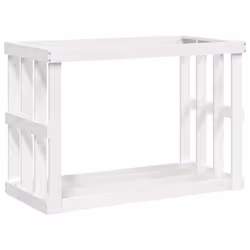 Porte bûches - Non spécifié - 108 x 52 x 74 cm - Bois massif de pin blanc - Extérieur - Jardinière décorative