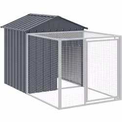 Ce poulailler avec cour est un choix parfait pour vos poulets, poules et autres petits animaux et les maintient à l'aise. Uti ...