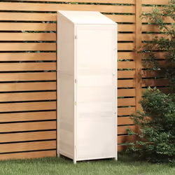 Remise de jardin - Non spécifié - 55 x 52 x 1745 cm - Bois de sapin massif - Couleur blanche - Extérieur