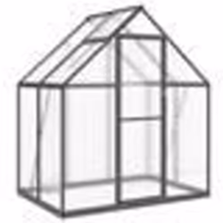 Serre tente abri plante fleur legumes avec cadre de base 169 x 114 x 195 cm aluminium anthracite