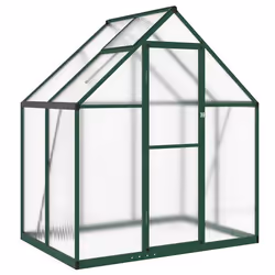 Serre - Non spécifié - 169 x 114 x 195 cm - Aluminium - Panneaux en polycarbonate - Vert