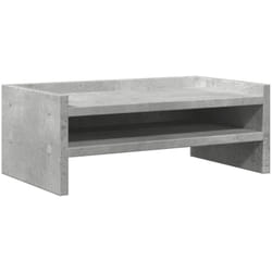 Support de moniteur table meuble bureau 42 x 24 x 16 cm bois d'ingénierie gris
