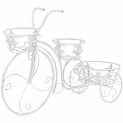 Ajoutez une touche colorée à votre intérieur avec notre support de plantes d'aspect antique sous forme de vélo. Ce support mé ...