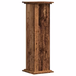 Support pour plantes - Vieux Bois - 33 x 33 x 100 cm - Bois dingénierie - Intérieur - 60 kg max