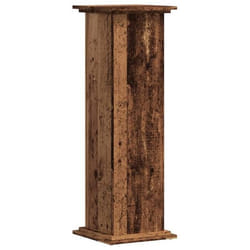 Support pour plantes - Vieux Bois - 33 x 33 x 100 cm - Bois dingénierie - Intérieur - 60 kg max
