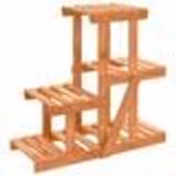 Support à fleurs - Non spécifié - 58 x 25 x 51 cm - Bois massif de sapin - Marron - Vintage
