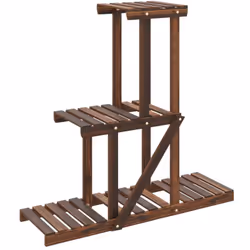 Ce support à fleurs en bois est un choix parfait pour garder et exposer des plantes et d'autres objets décoratifs. Bois de sa ...