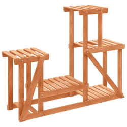 Helloshop26 - Support à fleurs meuble plante 90 x 25 x 73,5 cm bois massif de sapin marron