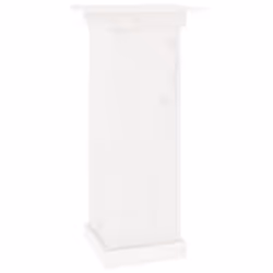 Support a fleurs meuble plante 40 x 40 x 90 cm bois de pin solide blanc
