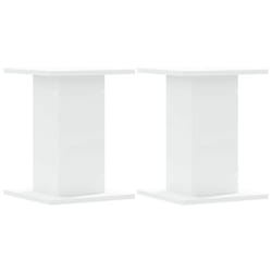 Supports pour plantes - Non spécifié - Lot de 2 - Bois dingénierie - 30 x 30 cm - Blanc