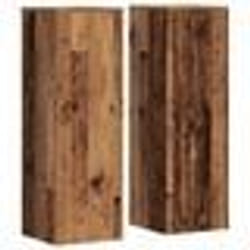 Supports pour plantes - HELLOSHOP26 - Lot de 2 - Bois dingénierie - Design intemporel - 33x33x100 cm