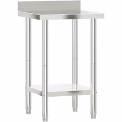 Cette table de travail de cuisine est parfaite pour la préparation et le stockage des aliments et est idéale pour une cuisine ...