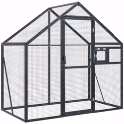 Cette volière offre un grand endroit confortable pour que vos oiseaux volent et jouent en toute sécurité. Cadre robuste : l'a ...