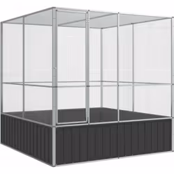 Cette volière offre un grand endroit confortable pour que vos oiseaux volent et jouent en toute sécurité. Cadre robuste : l'a ...