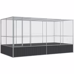 Cette volière avec extension offre un grand endroit confortable pour que vos oiseaux volent et jouent en toute sécurité. Cadr ...