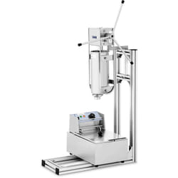 Helloshop26 - Machine à churros chichis poussoir presse appareil professionnel (5 litres, 5 douilles, acier inoxydable, 2500 w)