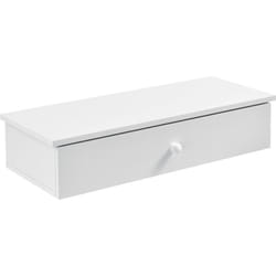 Tagère murale avec rangement 60 cm blanc