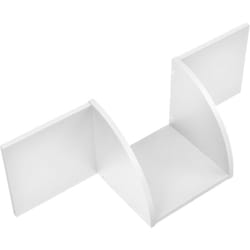 Étagère murale design rétro 61 cm blanc mat