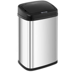 Poubelle automatique cuisine 30 litres rectangulaire acier inoxydable