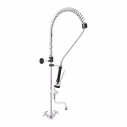 Robinet douchette monotrou flexible de 1000 mm bec de 220 mm deux manettes