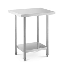 Table de travail acier inoxydable inox 76 x 61 cm capacité de 400 kg professionnel