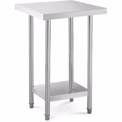 La table de travail en inox : robuste et capable de supporter de grandes charges, elle vous convaincra par sa qualité sans pa ...