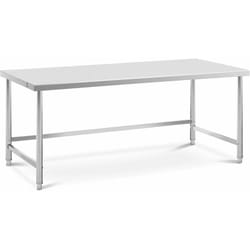 Table de travail acier inoxydable inox - 200 x 90 cm - capacité de 100 kg - professionnel