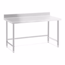Table de travail acier inoxydable plan de travail en inox plan de travail professionnel table de travail cuisine adossee