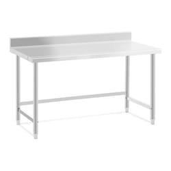 Table de travail acier inoxydable plan de travail en inox plan de travail professionnel table de travail cuisine adossee