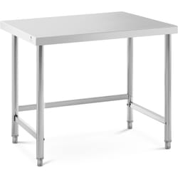 Table de travail acier inoxydable plan de travail en inox plan de travail table de travail cuisine 100 x 70 cm 92 kg professionnel