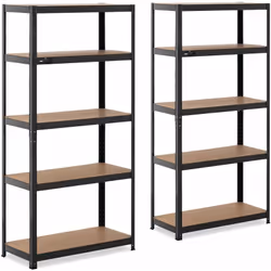 L'étagère pour charges lourdes à 5 tablettes : un meuble de rangement robuste et moderne ! Vous entreposez des objets lourds  ...