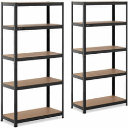 Lot de 2 étagères charge lourde 90 x 40 x 180 cm supporte 5 x 175 kg garage atelier outils