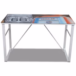Ce bureau de haute qualité, avec un look simple et rectangulaire, sera un complément parfait à votre bureau, salle d'étude, e ...