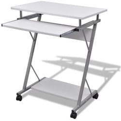 Bureau table meuble travail informatique blanche pour ordinateur