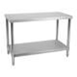 Table de travail cuisine professionnelle acier inox 100 x 60 cm 90 kg