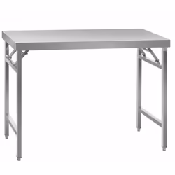 Matériau Inox 304 Surface de travail 120 x 60 cm Réglable en hauteur 10 mm Capacité de charge 120 kg Pliable Oui Dimension (L ...