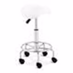 Tabouret chaise siege selle de cheval blanc