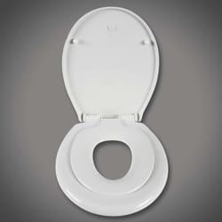 Helloshop26 - Abattant wc siège de toilette pour enfant familial siège de toilette à fermeture douce blanc