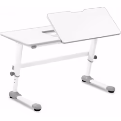 Un bureau flexible, car réglable en hauteur et en angle Ce bureau réglable en hauteur permet de travailler en position assise ...