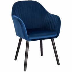 La chaise de salle à manger a un style moderne et fait ressortir votre maison. Cadre en métal stable peint en noir, garantit  ...