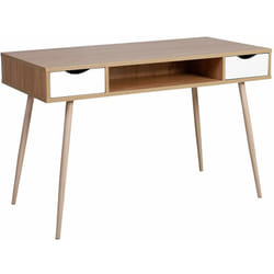 Table d'ordinateur avec trois options de rangement 120 cm mdf couleur chêne