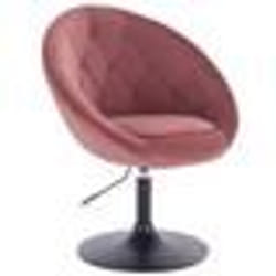 Fauteuil chaise longue avec accoudoirs en velours rose