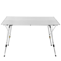 Helloshop26 - Table de camping jardin en aluminium avec sac de transport pour 4-6 personnes