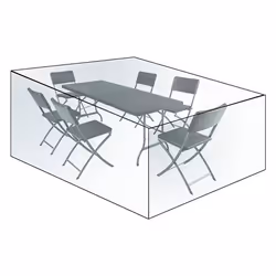 Housse de protection de meubles pour ensembles de meubles de jardin Bache impermeable en PE transparente