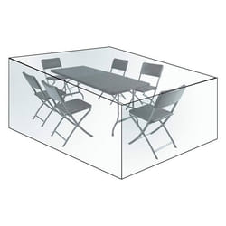 Housse de protection de meubles pour ensembles de meubles de jardin Bache impermeable en PE transparente