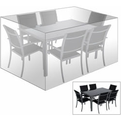 Helloshop26 - Housse de mobilier de jardin pour mobilier de jardin bâche pe transparente