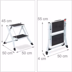 Petite échelle pour le travail de tous les jours De grande utilité pour les travaux domestiques Peu encombrant quand il est p ...