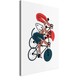 "Tableau toile de décoration impression sur toile Jeux Olympiques de Paris motif course cycliste 80x120 cm 110018424