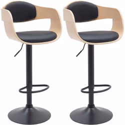 Les tabourets de bar se composent de coques d'assise en bois, dont le dossier et l'assise sont dotés de rembourrages conforta ...
